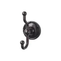 Top Knobs Edwardian Double Robe Hook in Oil Rubbed Bronze