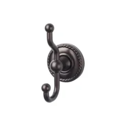 Top Knobs Edwardian Double Robe Hook in Oil Rubbed Bronze
