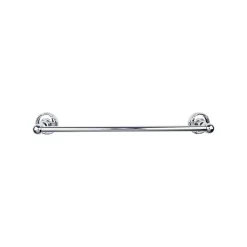 Top Knobs Edwardian Single Bath Towel Bar - Ribbon Backplate