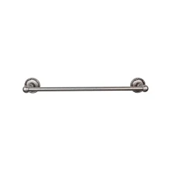 Top Knobs Edwardian Single Bath Towel Bar - Ribbon Backplate