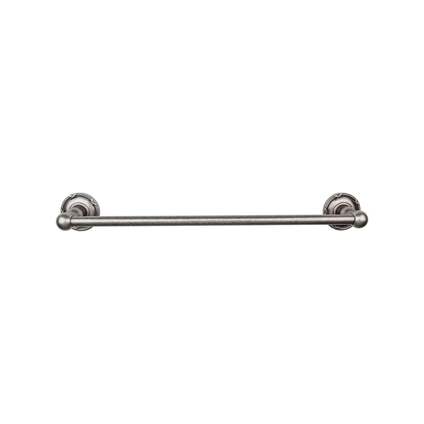 Top Knobs Edwardian Single Bath Towel Bar - Ribbon Backplate