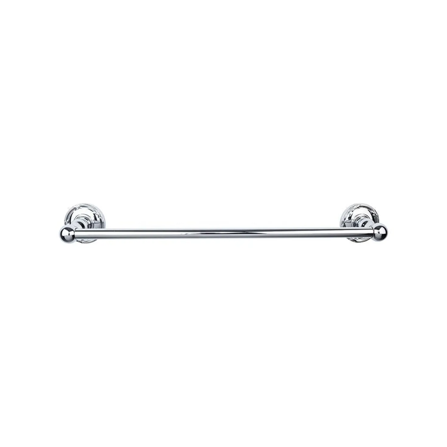 Top Knobs Edwardian Single Bath Towel Bar - Ribbon Backplate