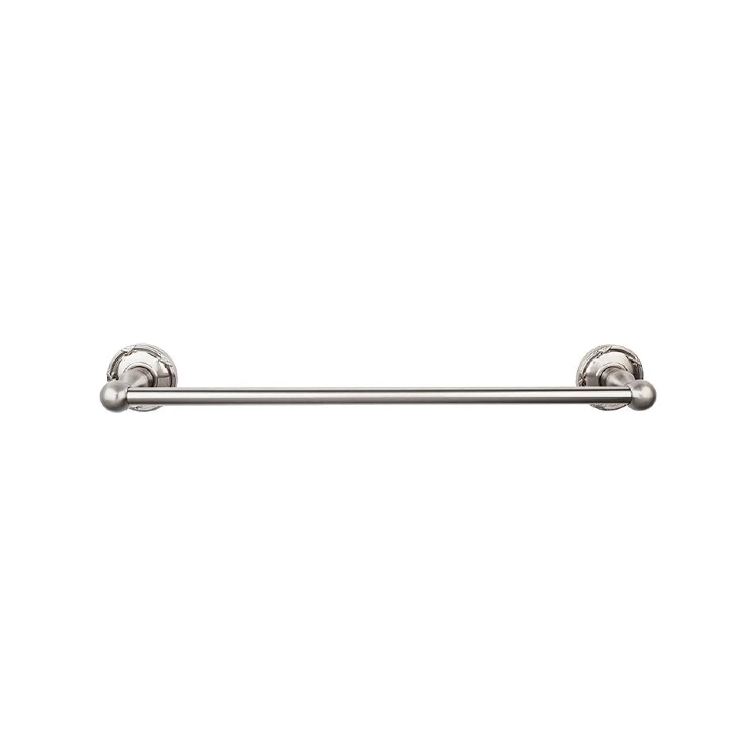 Top Knobs Edwardian Single Bath Towel Bar - Ribbon Backplate