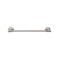 Top Knobs Edwardian Single Bath Towel Bar - Ribbon Backplate