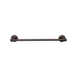 Top Knobs Edwardian Single Bath Towel Bar - Rope Backplate