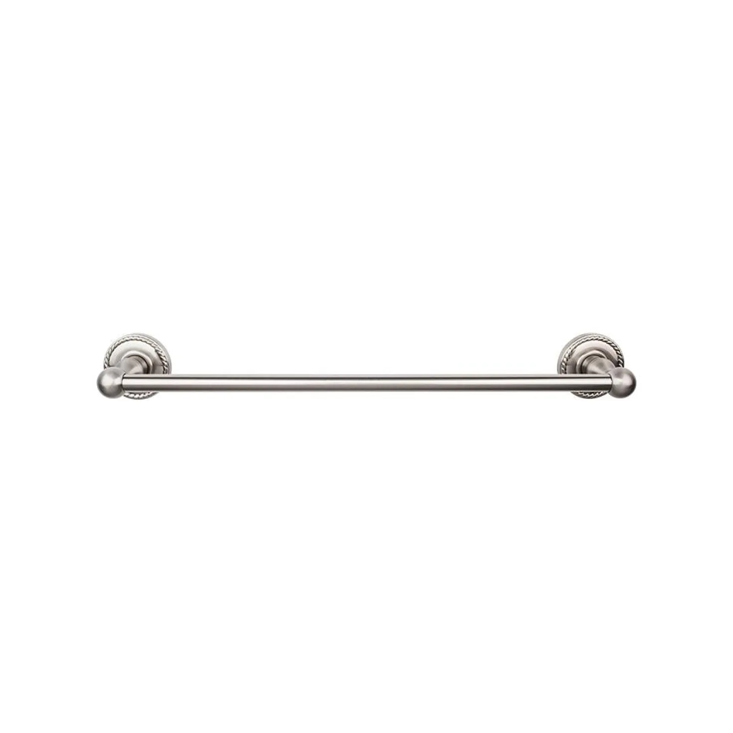 Top Knobs Edwardian Single Bath Towel Bar - Rope Backplate