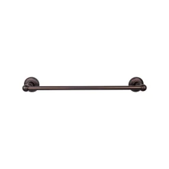 Top Knobs Edwardian Single Bath Towel Bar - Plain Backplate