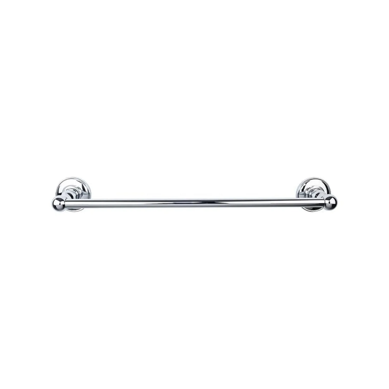 Top Knobs Edwardian Single Bath Towel Bar - Plain Backplate