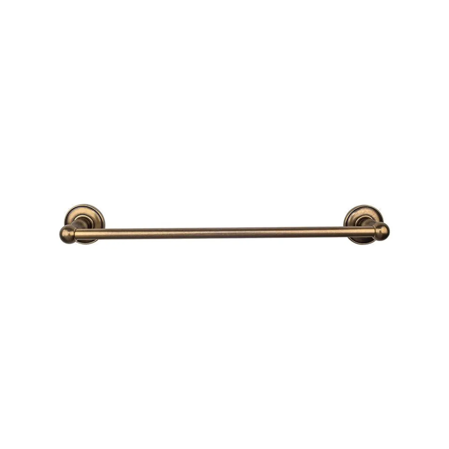Top Knobs Edwardian Single Bath Towel Bar - Plain Backplate