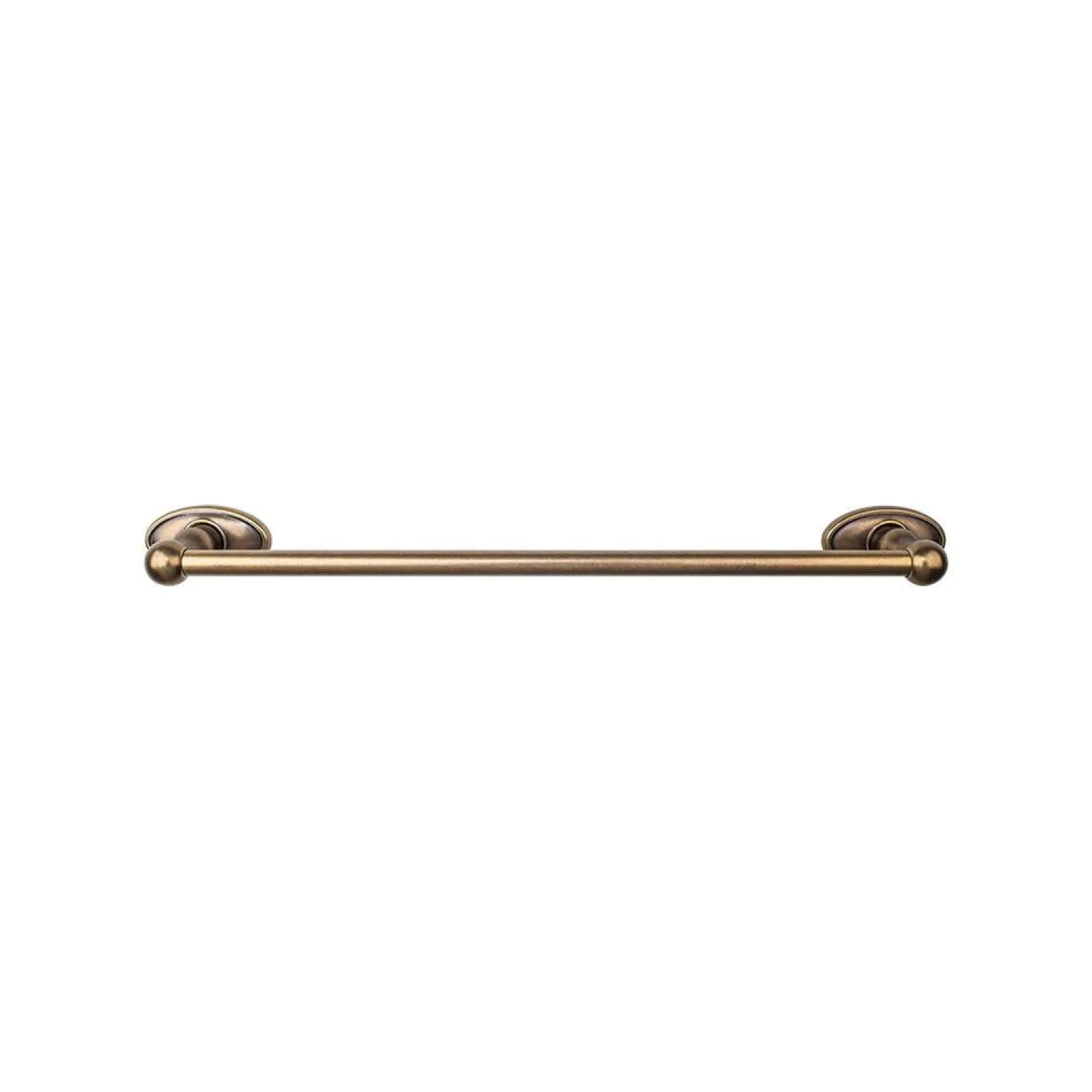 Top Knobs Edwardian Single Bath Towel Bar - Oval Backplate