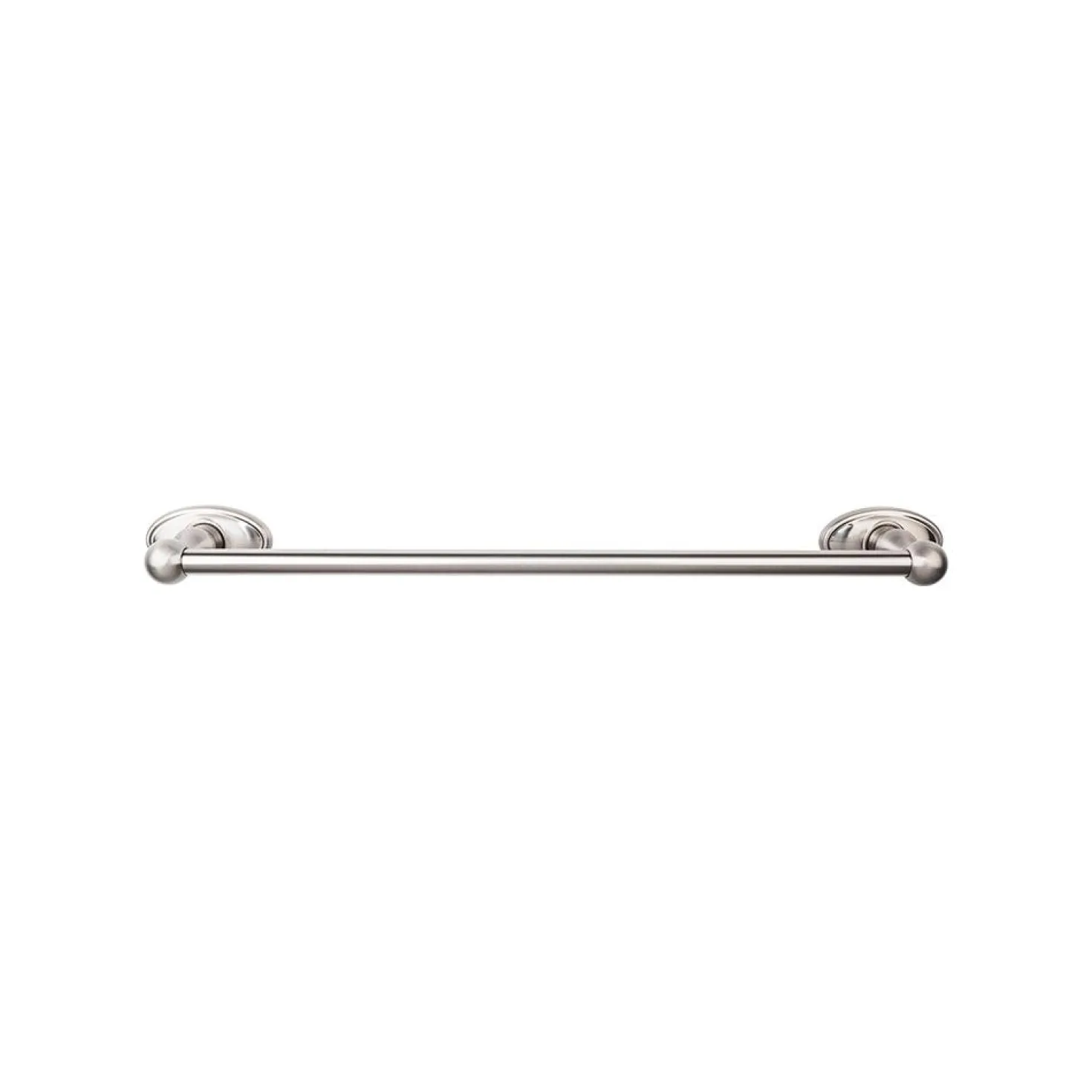 Top Knobs Edwardian Single Bath Towel Bar - Oval Backplate