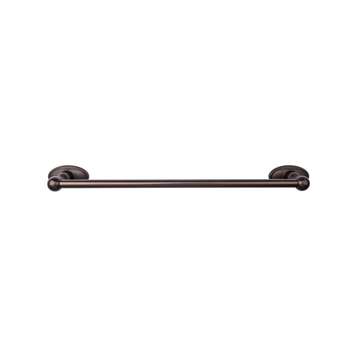 Top Knobs Edwardian Single Bath Towel Bar - Oval Backplate
