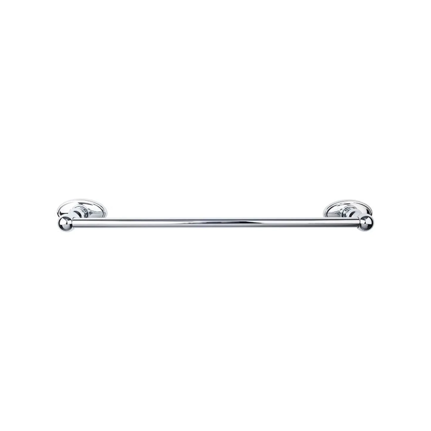 Top Knobs Edwardian Single Bath Towel Bar - Oval Backplate