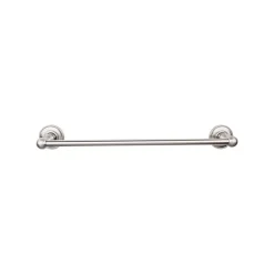 Top Knobs Edwardian Single Bath Towel Bar - Beaded Backplate