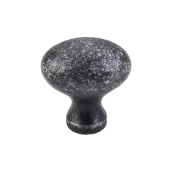 Top Knobs Egg Knob in Black Iron