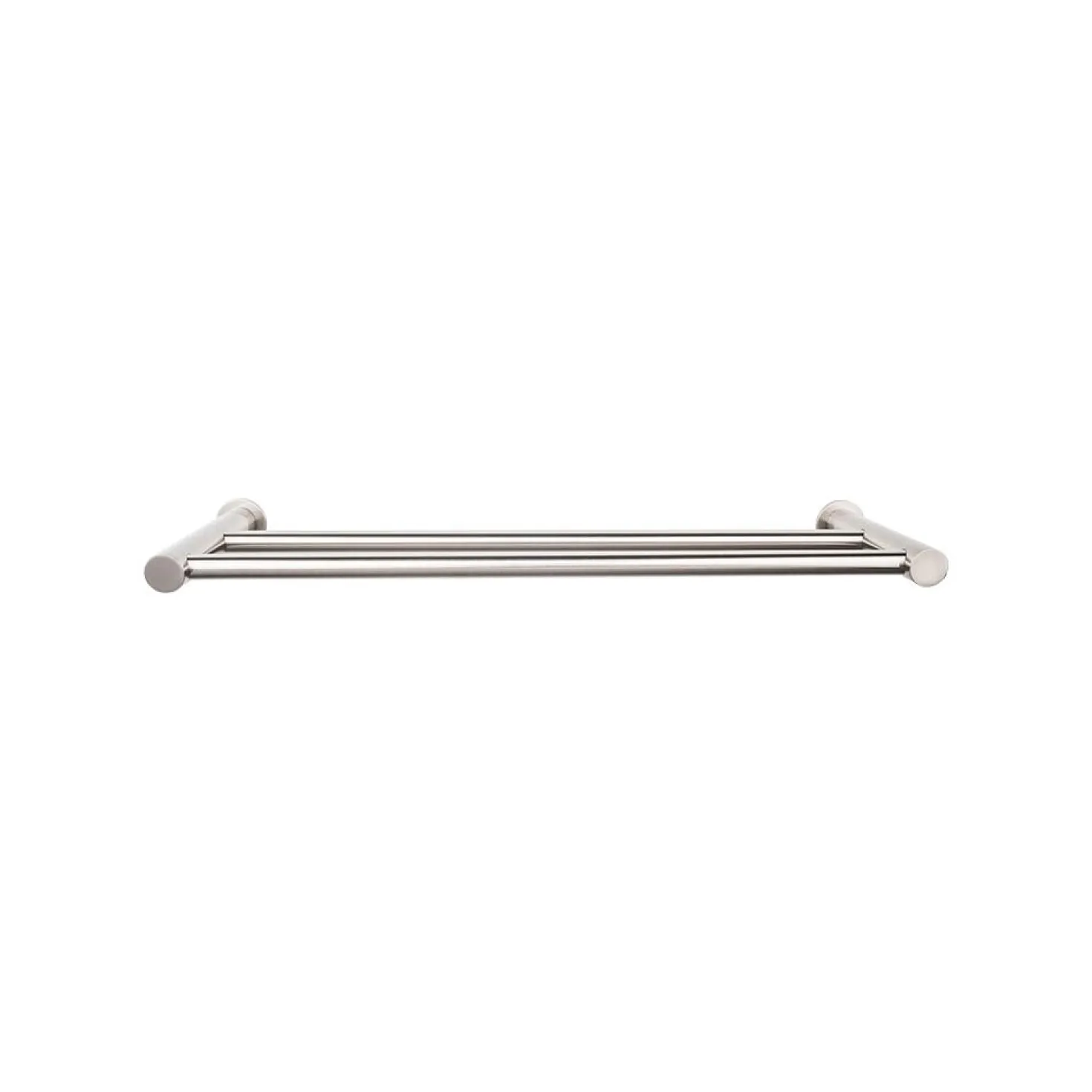 Top Knobs Hopewell Double Towel Bar in Brushed Satin Nickel