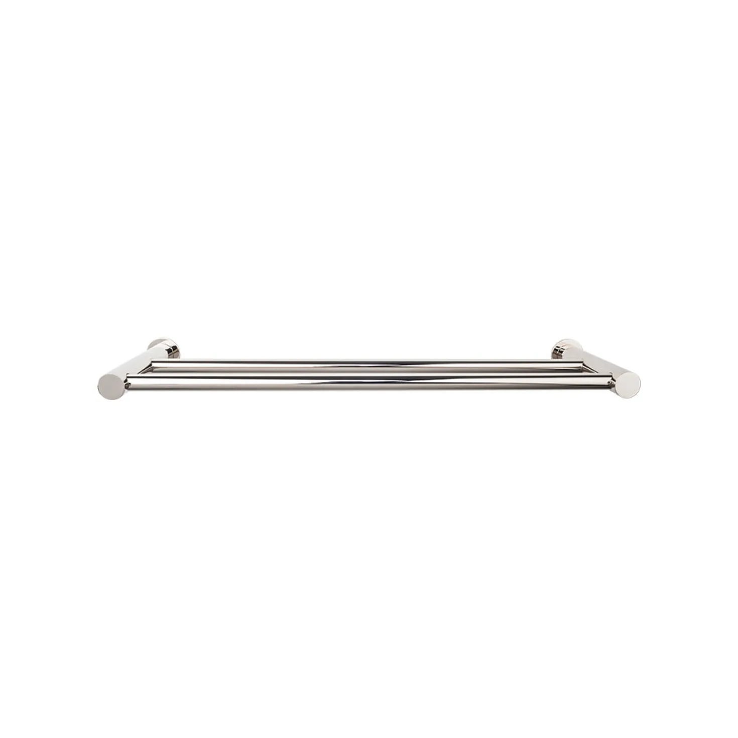 Top Knobs Hopewell Double Towel Bar in Polished Nickel