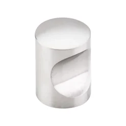 Top Knobs Indent Knob in Brushed Stainless Steel