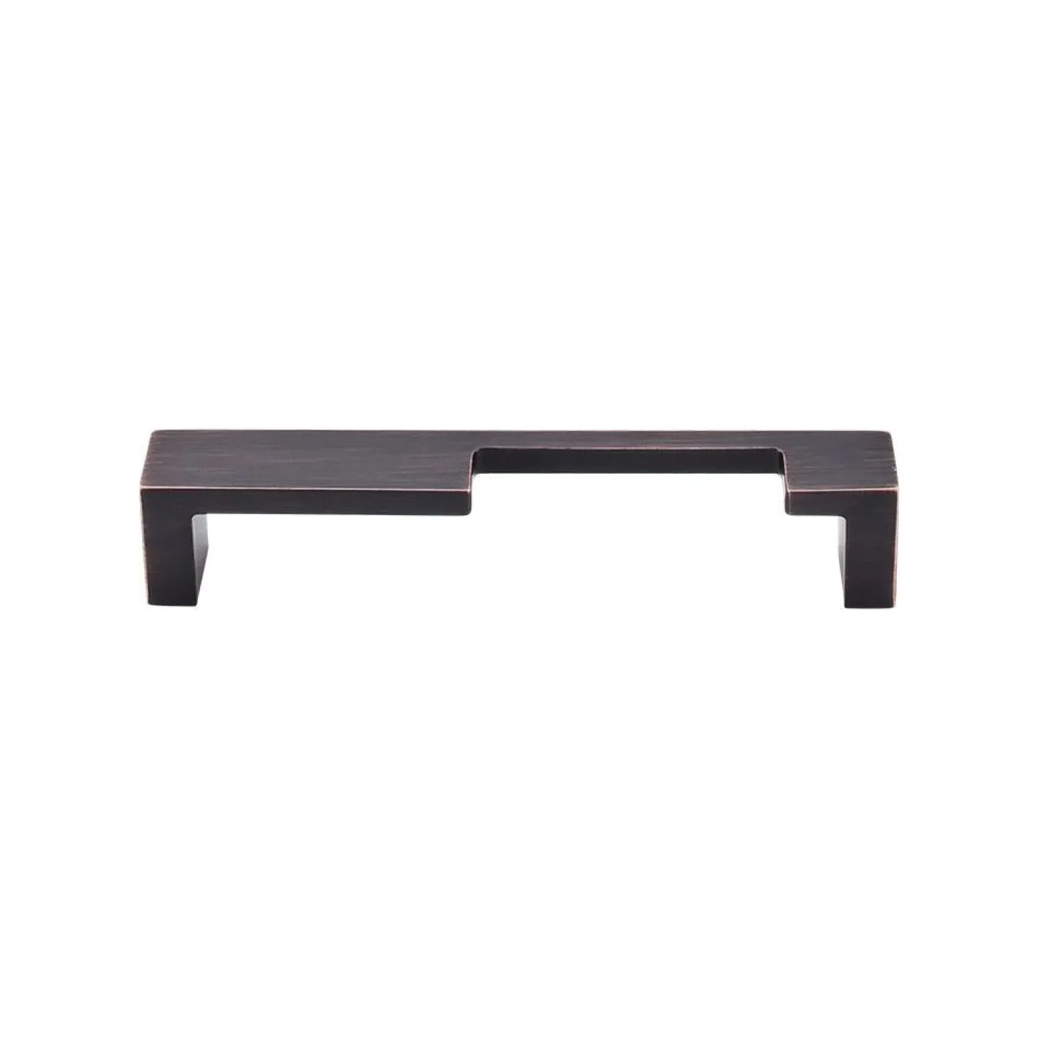 Top Knobs Modern Metro Notch Pull B in Aluminum