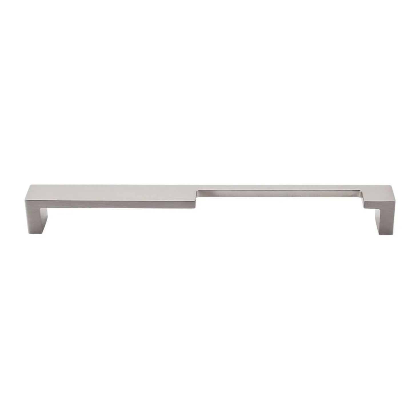 Top Knobs Modern Metro Notch Pull B in Aluminum
