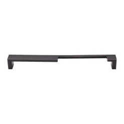 Top Knobs Modern Metro Notch Pull B in Aluminum