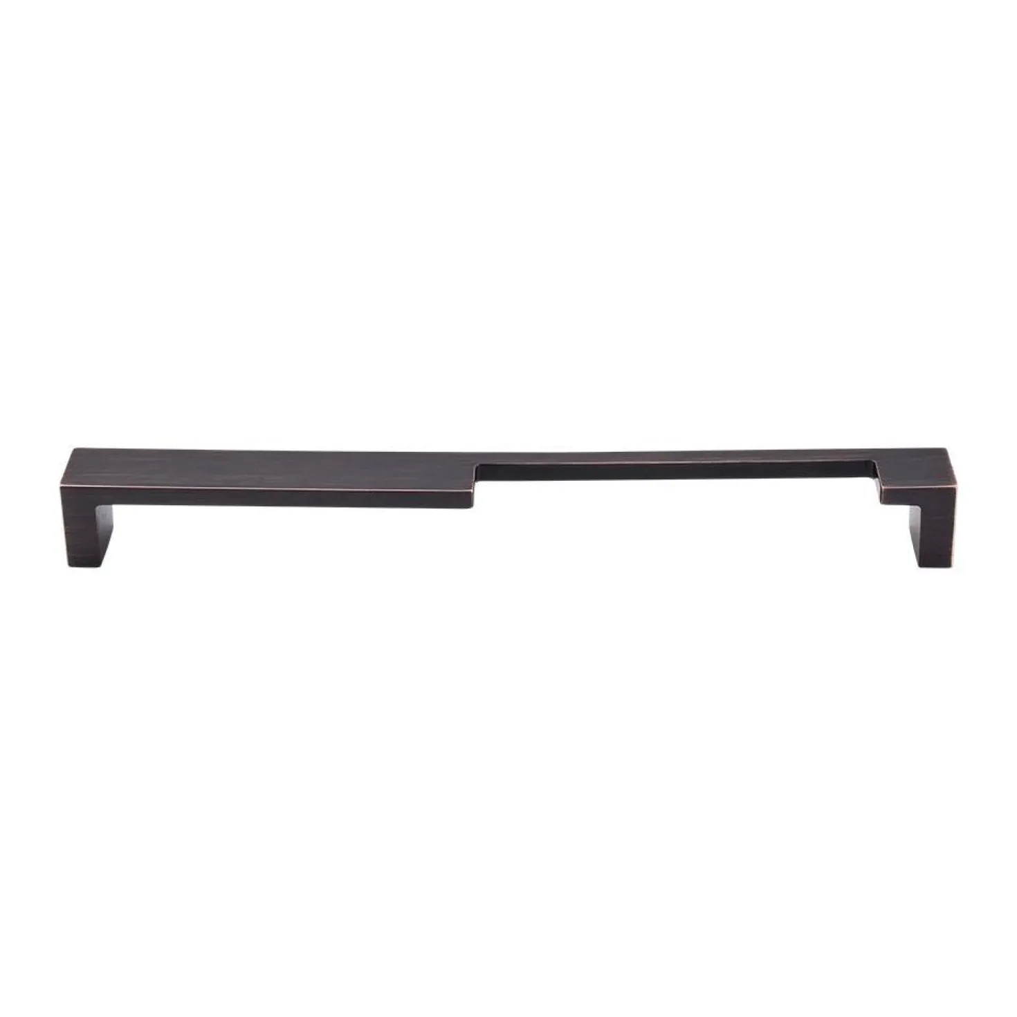 Top Knobs Modern Metro Notch Pull B in Aluminum