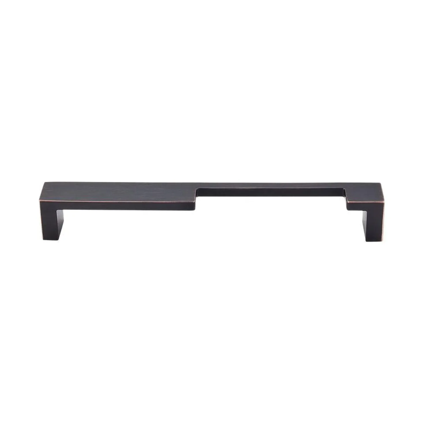 Top Knobs Modern Metro Notch Pull B in Aluminum