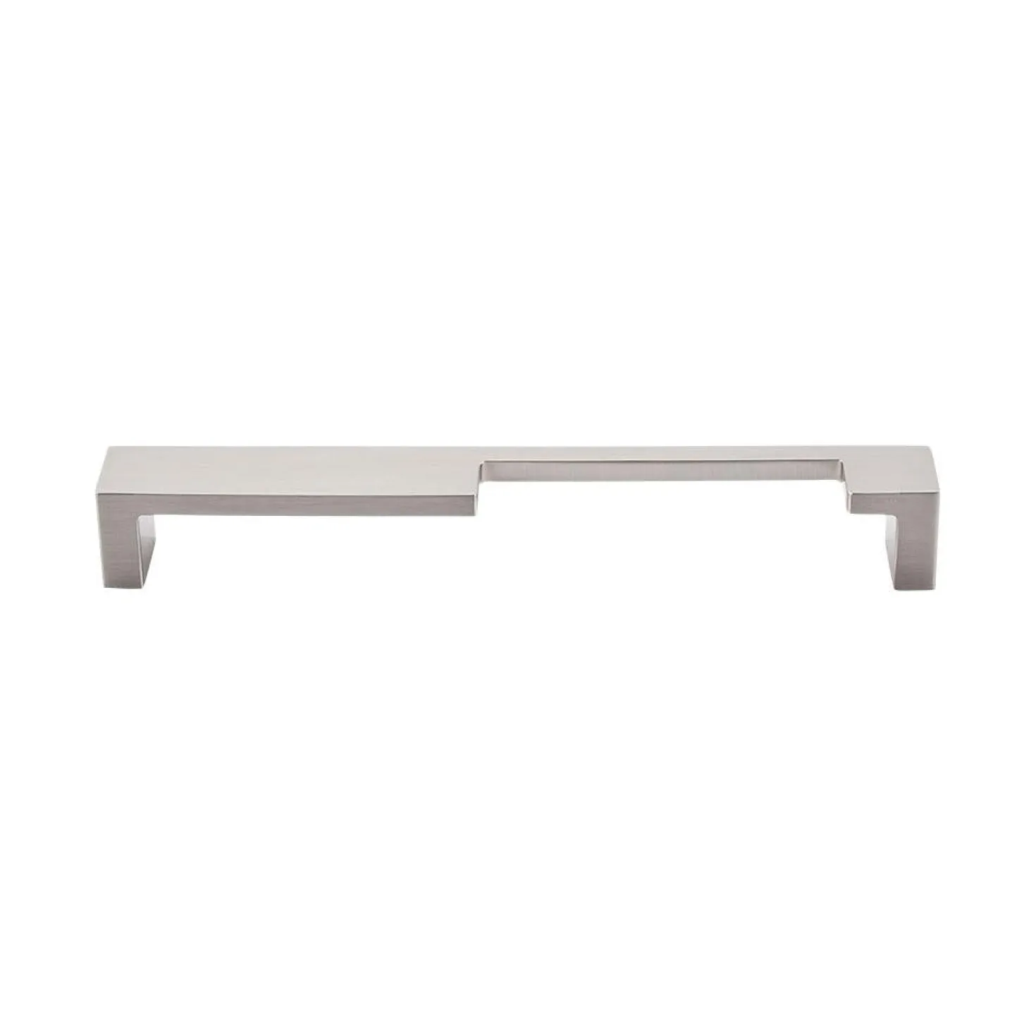 Top Knobs Modern Metro Notch Pull B in Aluminum