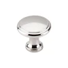 Top Knobs Ringed Knob in Polished Nickel