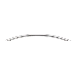 Top Knobs Solid Bowed Bar Pull in Brushed Stainless Steel