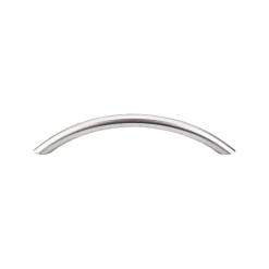 Top Knobs Solid Bowed Bar Pull in Brushed Stainless Steel