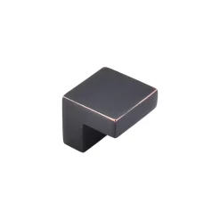 Top Knobs Square Knob in Flat Black