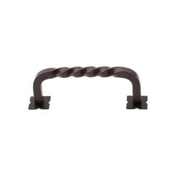 Top Knobs Square Twist D Pull with Backplates