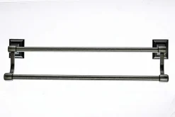 Topknobs STK7AP 18" Double Towel Bar in Antique Pewter