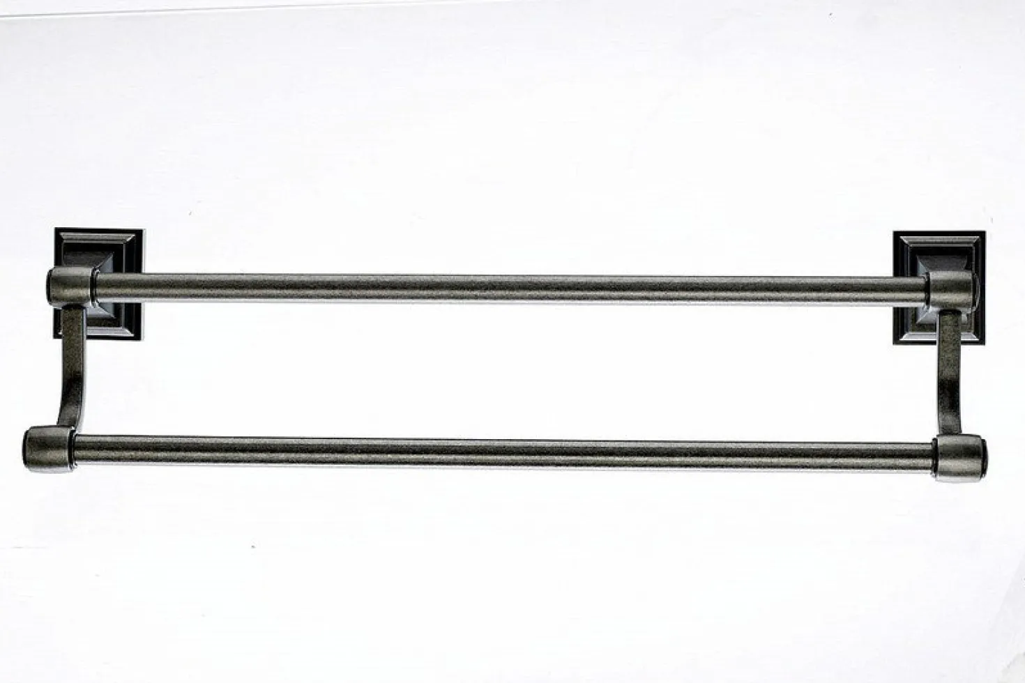 Topknobs STK7AP 18" Double Towel Bar in Antique Pewter