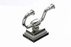 Topknobs STK2PN Double Hook in Polished Nickel