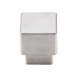 Top Knobs Tapered Medium Square Knob in Brushed Stainless Steel