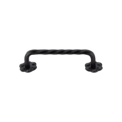 Top Knobs Thin Twist D Pull with Backplate