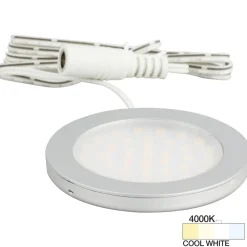 Ultra-Thin LED Puck Light for Cabinetry and Workspaces