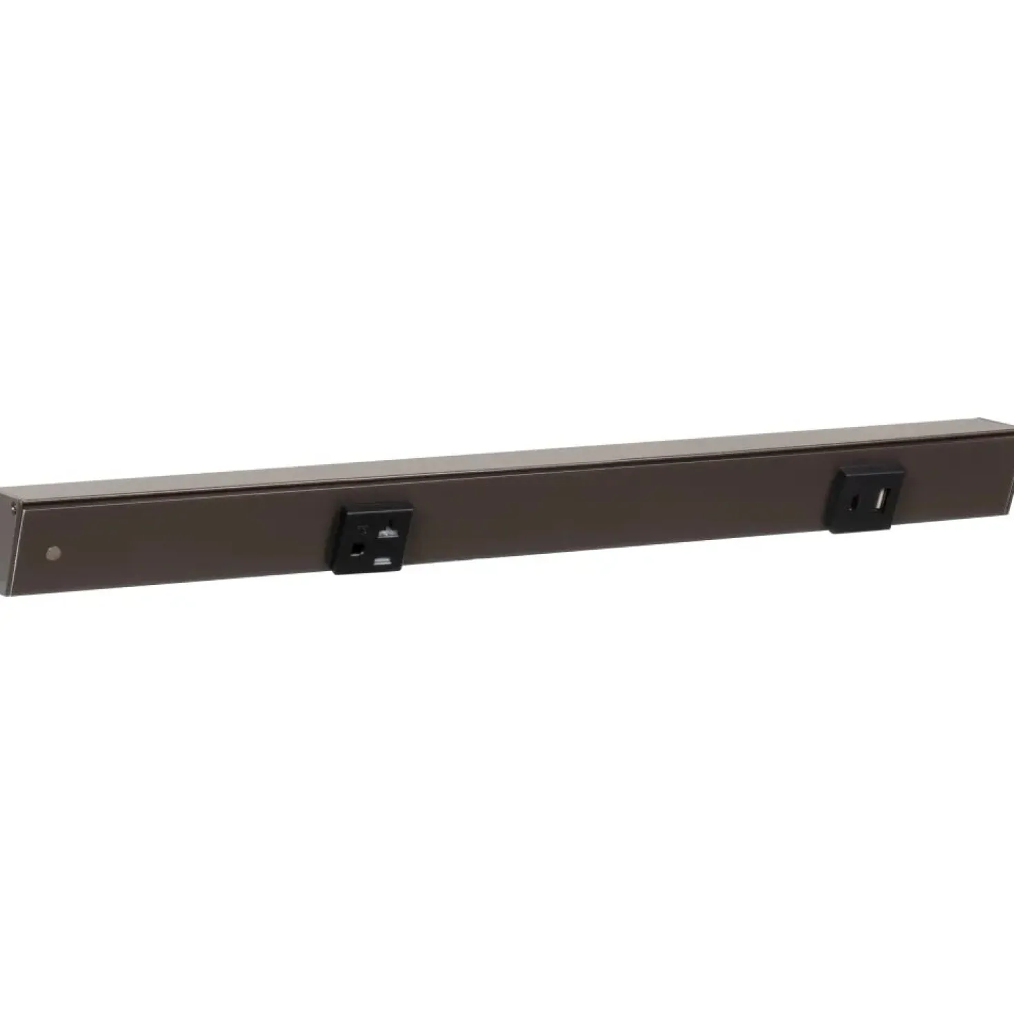Under Cabinet Power Strip with USB Port & Outlets | Bronze Finish