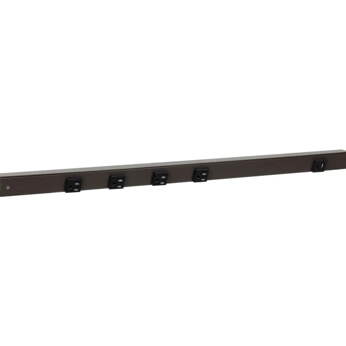 Under Cabinet Power Strip with USB Port & Outlets | Bronze Finish