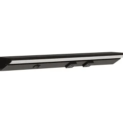 Under Cabinet Power Strip with High-Output LED Light in Black