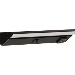 Under Cabinet Power Strip with High-Output LED Light in Black