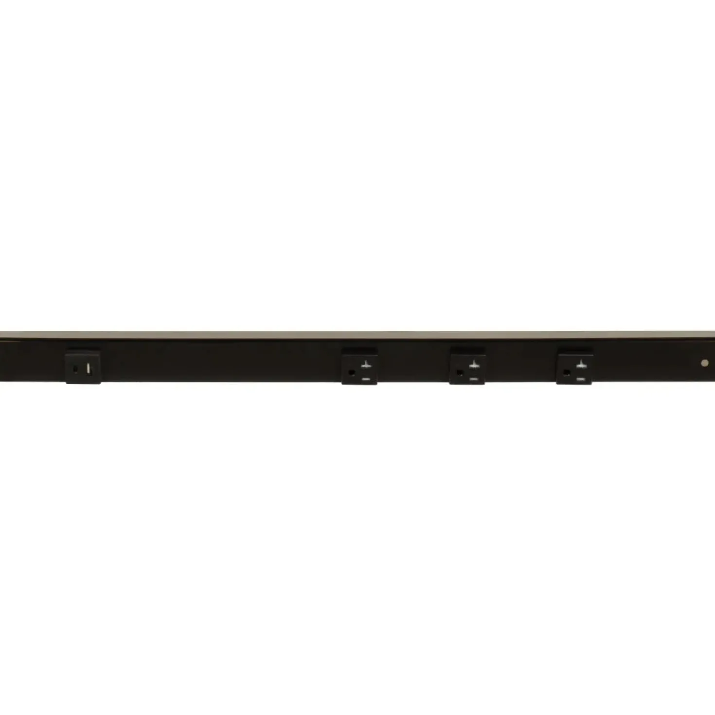 Under Cabinet Power Strip with USB Port & Outlets | Black Finish