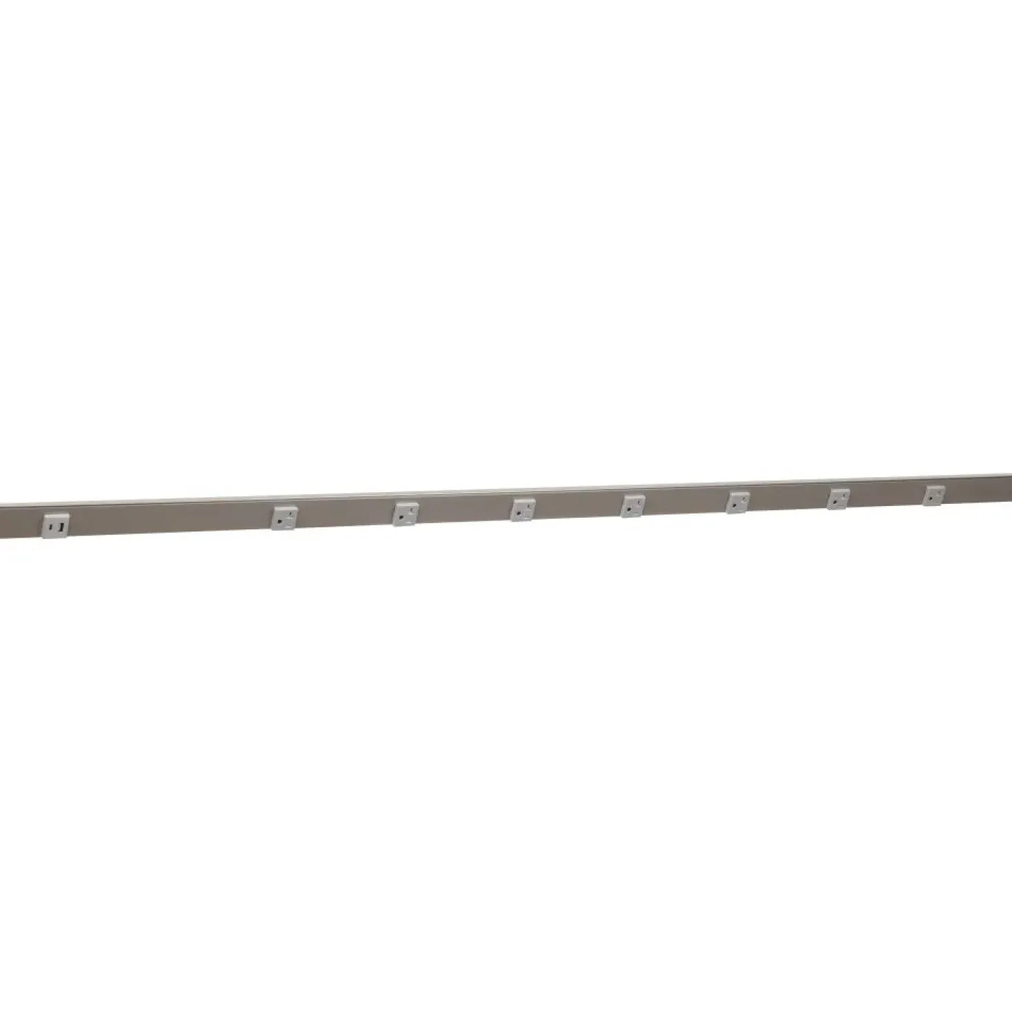 Under Cabinet Power Strip with USB Port & Outlets | Satin Nickel Finish