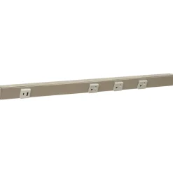 Under Cabinet Power Strip with USB Port & Outlets | Satin Nickel Finish