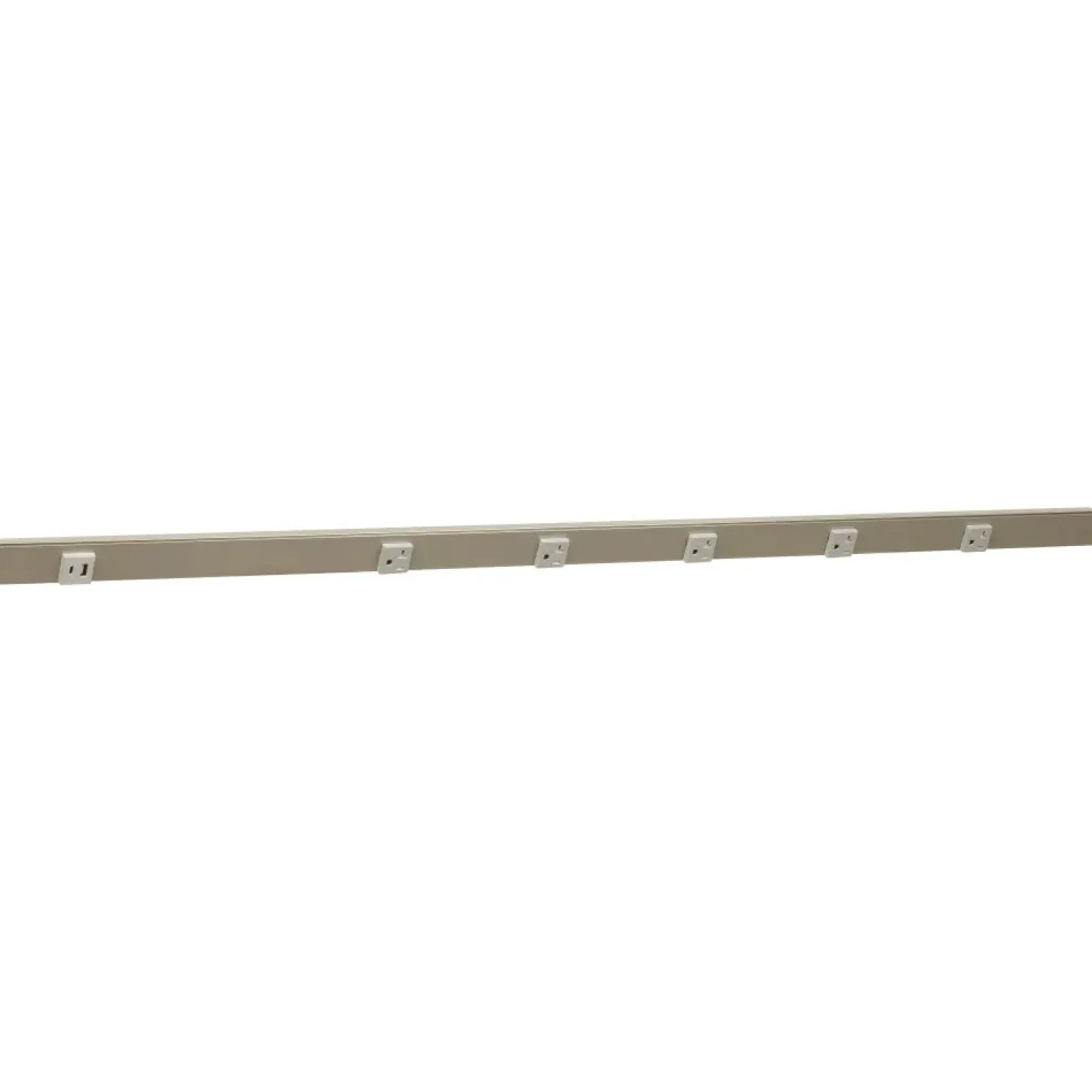 Under Cabinet Power Strip with USB Port & Outlets | Satin Nickel Finish