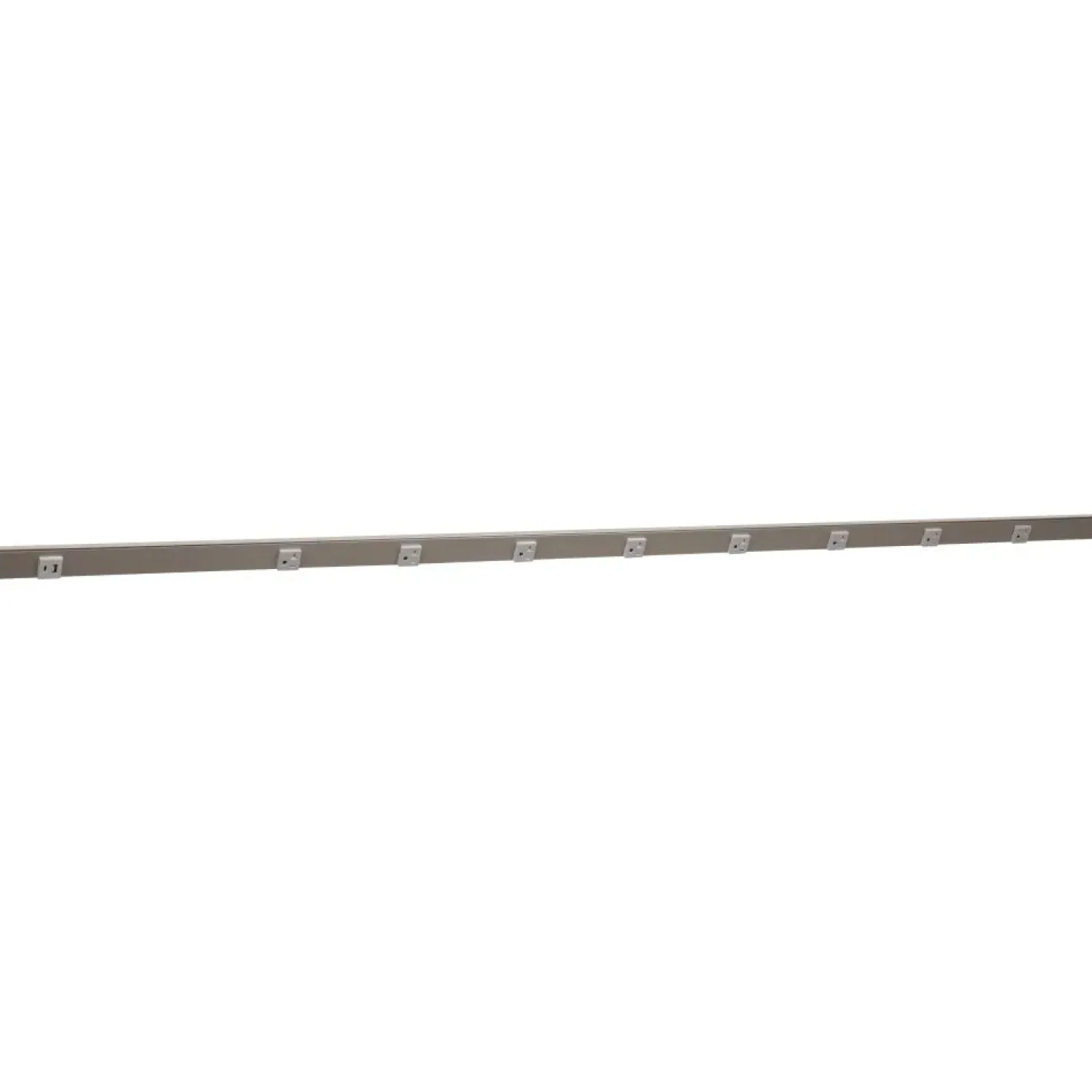 Under Cabinet Power Strip with USB Port & Outlets | Satin Nickel Finish