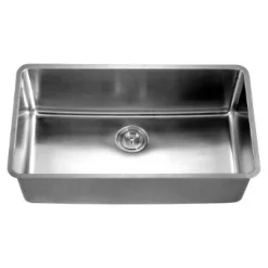 32" Undermount 16 Gauge Single Bowl Stainless Steel Kitchen Sink