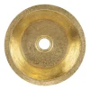 14" Undermount Round Terra Firma Thick Polished Brass Prep Sink